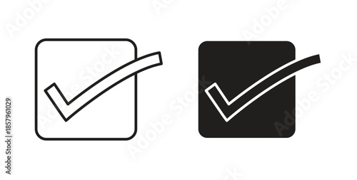 Checkmark icons. EPS 10. Graphic icon vector designs