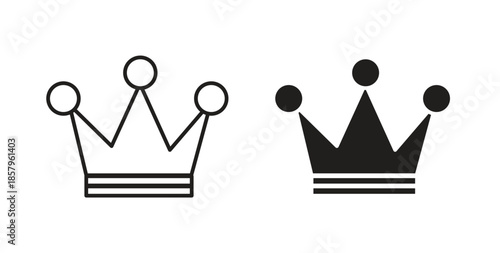 Crown icons. EPS 10. Graphic icon vector designs