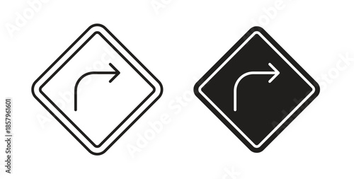 Directions icons. EPS 10. Graphic icon vector designs