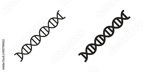 DNA icons. EPS 10. Graphic icon vector designs