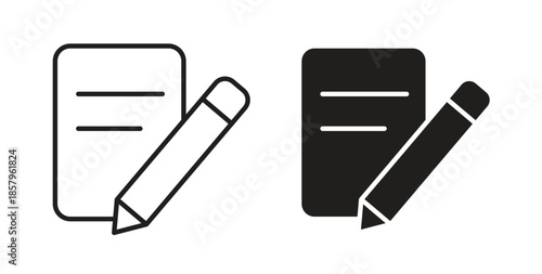Edit button icons. EPS 10. Graphic icon vector designs