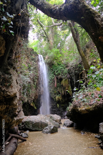 Scenic view of Saklıkent Gorge, one of the longest and deepest canyons in Fethiye, Turkey.