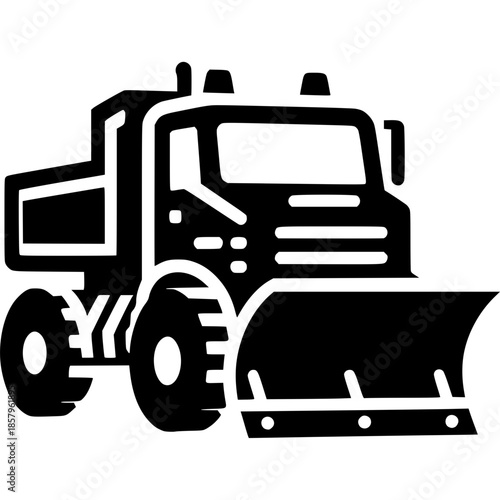 Snow Plow Truck Icon