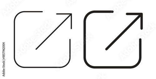 External link icons. EPS 10. Graphic icon vector designs