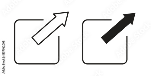 External link icons. EPS 10. Graphic icon vector designs