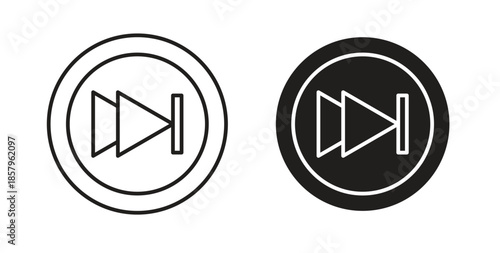 Fast forward icons. EPS 10. Graphic icon vector designs