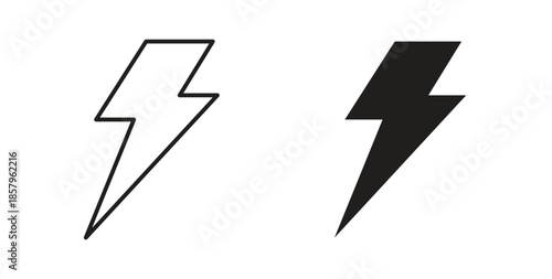 Flash icons. EPS 10. Graphic icon vector designs