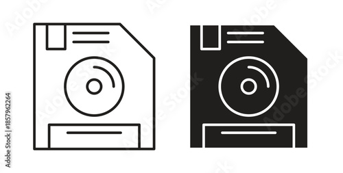 Floppy disk icons. EPS 10. Graphic icon vector designs