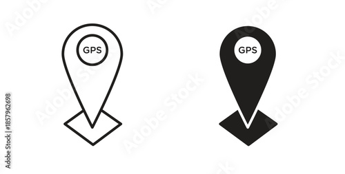 Gps icons. EPS 10. Graphic icon vector designs