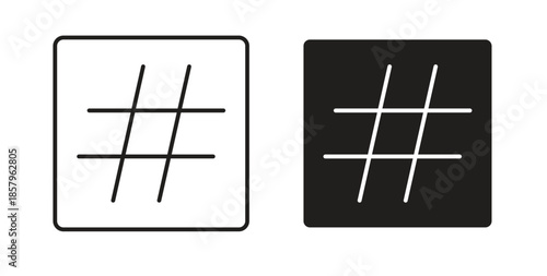 Hashtag icons. EPS 10. Graphic icon vector designs