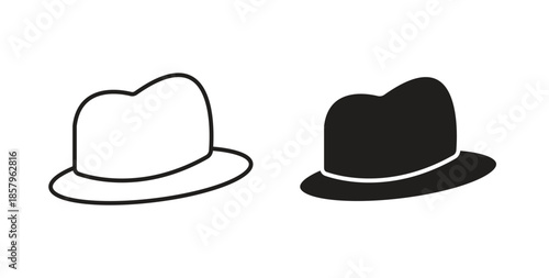 Hat icons. EPS 10. Graphic icon vector designs