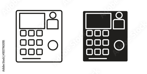 Interphone icons. EPS 10. Graphic icon vector designs