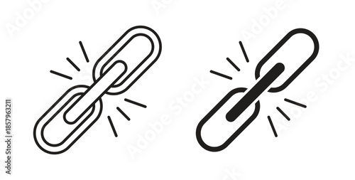 Link icons. EPS 10. Graphic icon vector designs