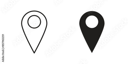 Located icons. EPS 10. Graphic icon vector designs