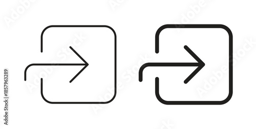 Log in icons. EPS 10. Graphic icon vector designs