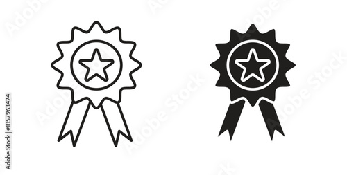 Medal icons. EPS 10. Graphic icon vector designs