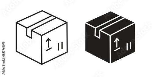 Package icons. EPS 10. Graphic icon vector designs