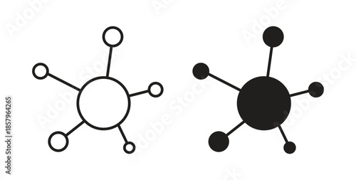 Particle icons. EPS 10. Graphic icon vector designs