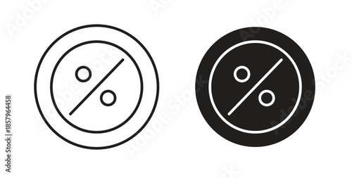 Percentage icons. EPS 10. Graphic icon vector designs