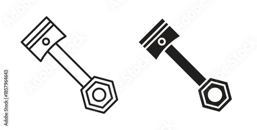 Piston icons. EPS 10. Graphic icon vector designs