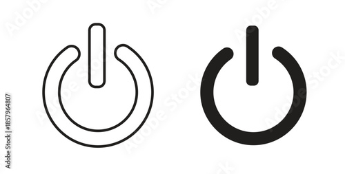 Power button icons. EPS 10. Graphic icon vector designs