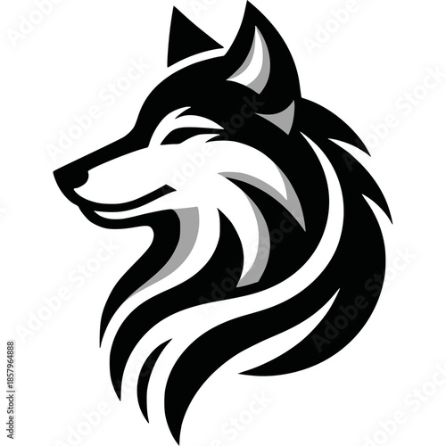 Wolf Logo Icon Vector