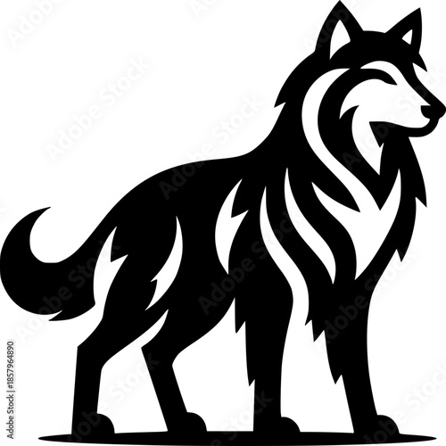 Wolf Logo Icon Vector