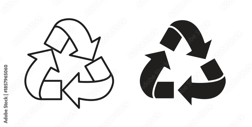 Obraz premium Recycle icons. EPS 10. Graphic icon vector designs