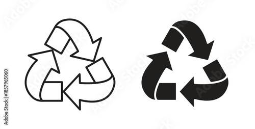 Recycle icons. EPS 10. Graphic icon vector designs