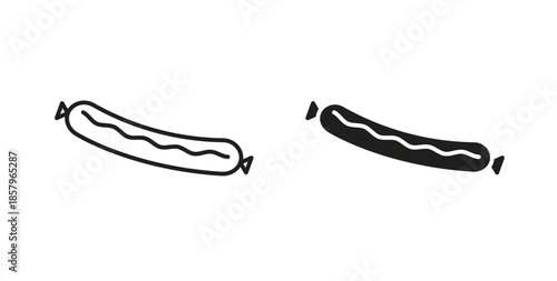 Sausage icons. EPS 10. Graphic icon vector designs