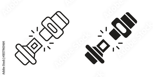 Seat Belt icons. EPS 10. Graphic icon vector designs
