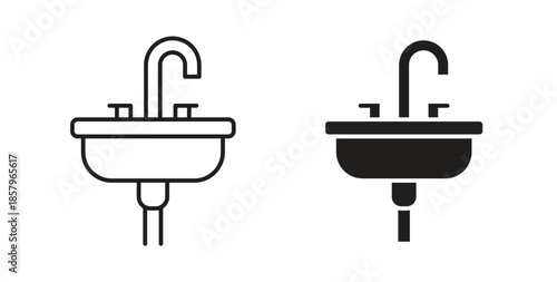 Sink icons. EPS 10. Graphic icon vector designs