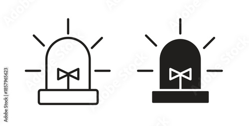 Siren icons. EPS 10. Graphic icon vector designs