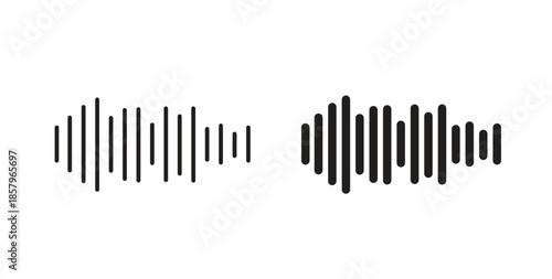 Sound wave icons. EPS 10. Graphic icon vector designs