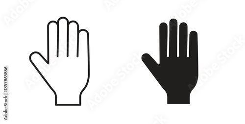 Stop icons. EPS 10. Graphic icon vector designs