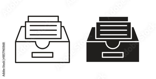 Store files icons. EPS 10. Graphic icon vector designs
