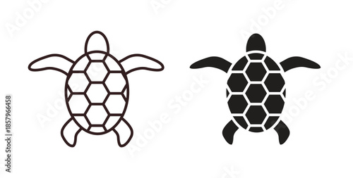 Tortoise icons. EPS 10. Graphic icon vector designs