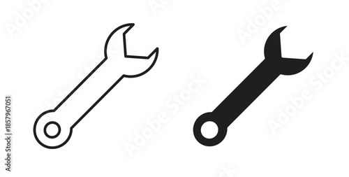 Wrench icons. EPS 10. Graphic icon vector designs