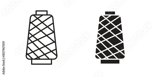 Yarn icons. EPS 10. Graphic icon vector designs