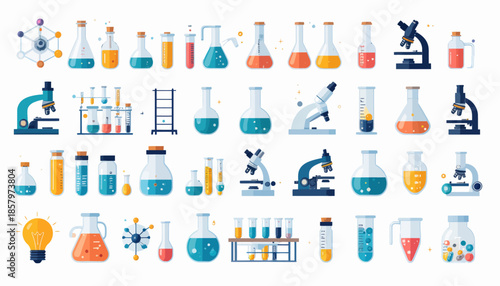 Collection of Laboratory Equipment and Instruments.