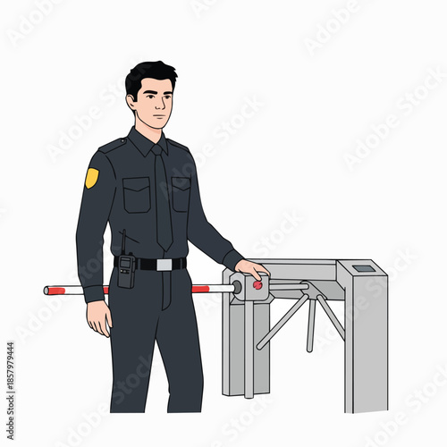 A delightful flat illustration of a colorful ice cream cone with multiple scoops