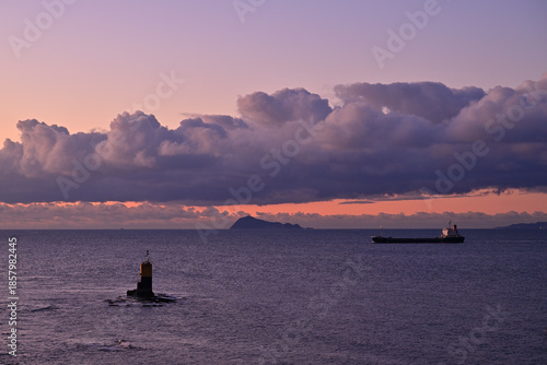 羽豆岬から見る日の出の風景