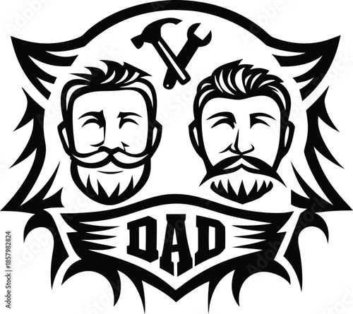 Blue Fathers Day Theme Celebration Background