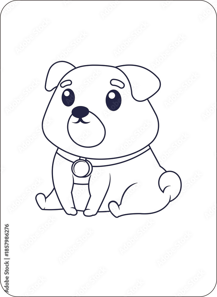 Fototapeta premium Cute Animals Coloring and Activity Pages for Kids