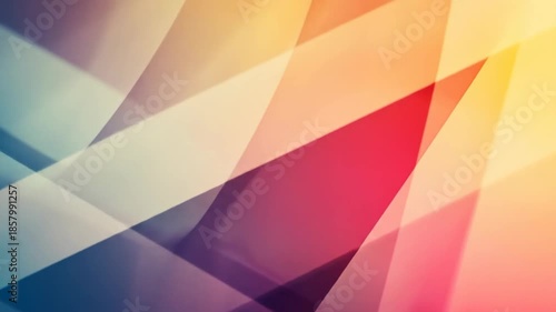 Abstract geometric composition with overlapping shapes and gradient colors