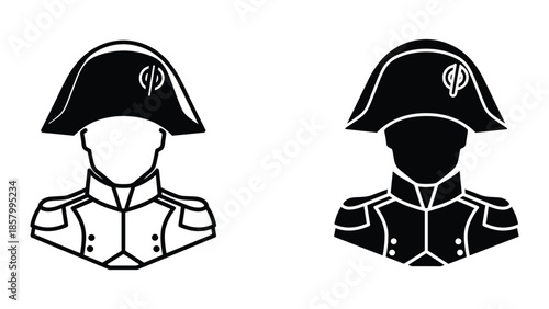 Foto Napoleon bonaparte military uniform illustration