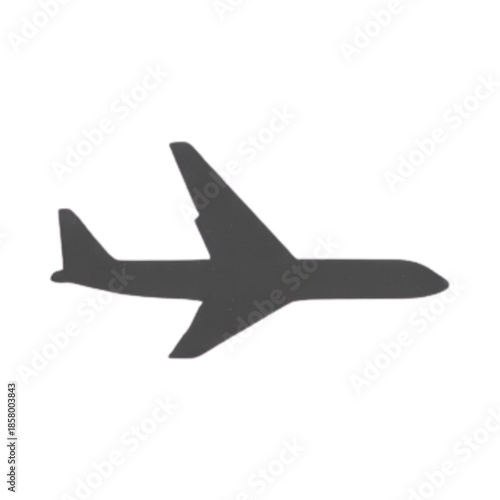 A commercial airliner flying through the sky