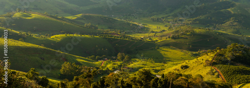 Colinas verdes, Mares de Morros em Minas Gerais. 