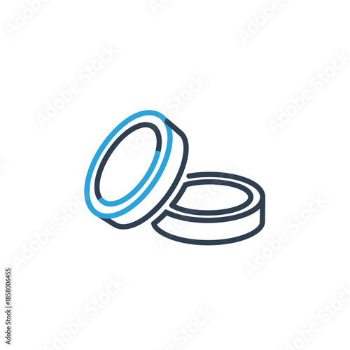 Dynamic Ice Hockey Puck in Action on Ice Rink for Sports and Recreation Content