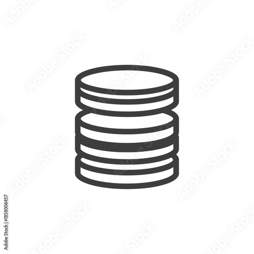 Economical Coins Stack Illustration for Currency and Finance Themes